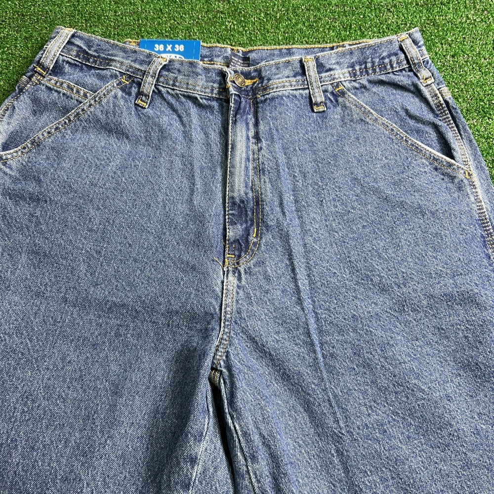 RW-Rugged Wear Loose Fit Carpenter Jeans Size 36x33 NWT - Picture 5 of 9